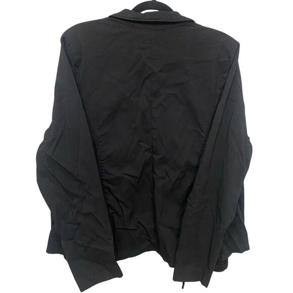 Avenue Full Zipper Utility Jacket Coat In Black And Silver Detail Size 3X - Picture 4 of 7